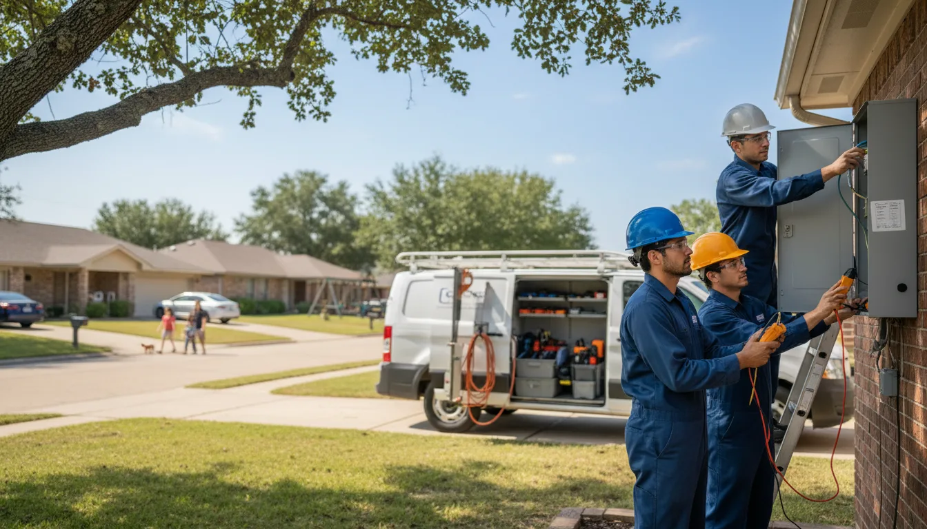Certified electrician providing emergency electrical services in Briggsville, AR